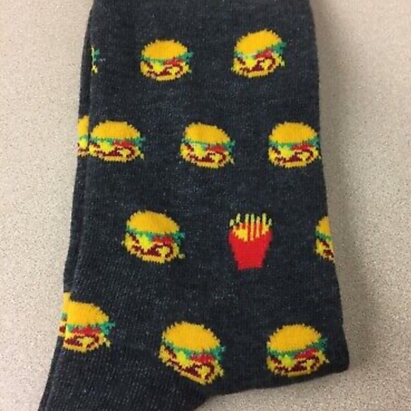 Novelty fun socks - Cheeseburger & fries 🍔 🍟 - Picture 2 of 4